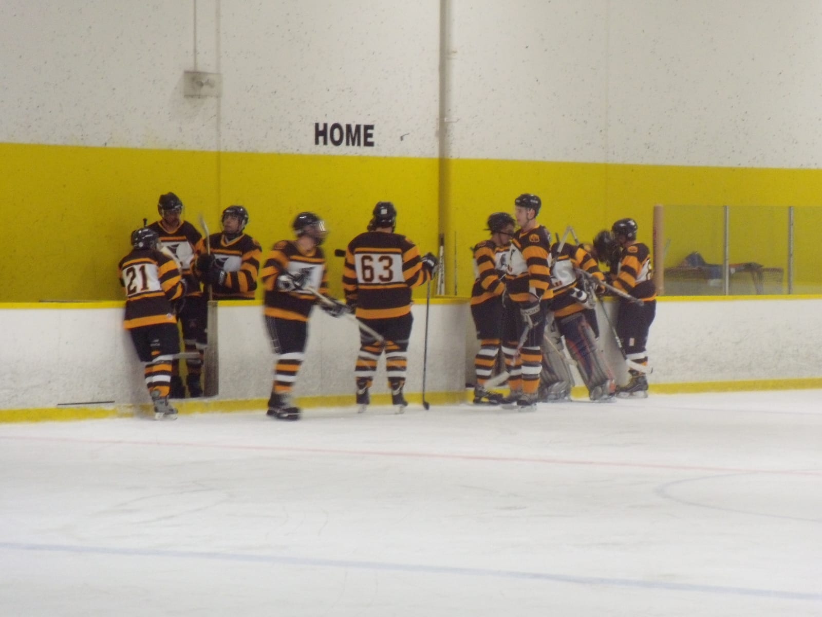 hockey team on ice