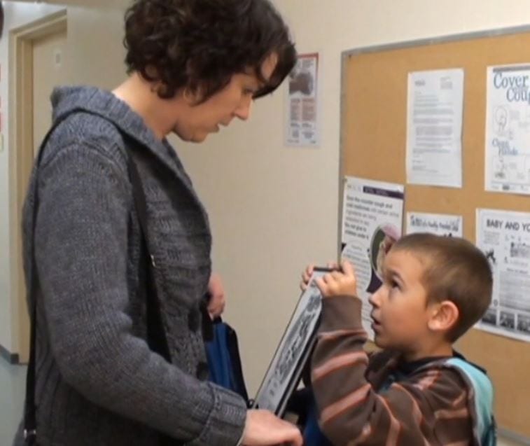 video – taking child to school